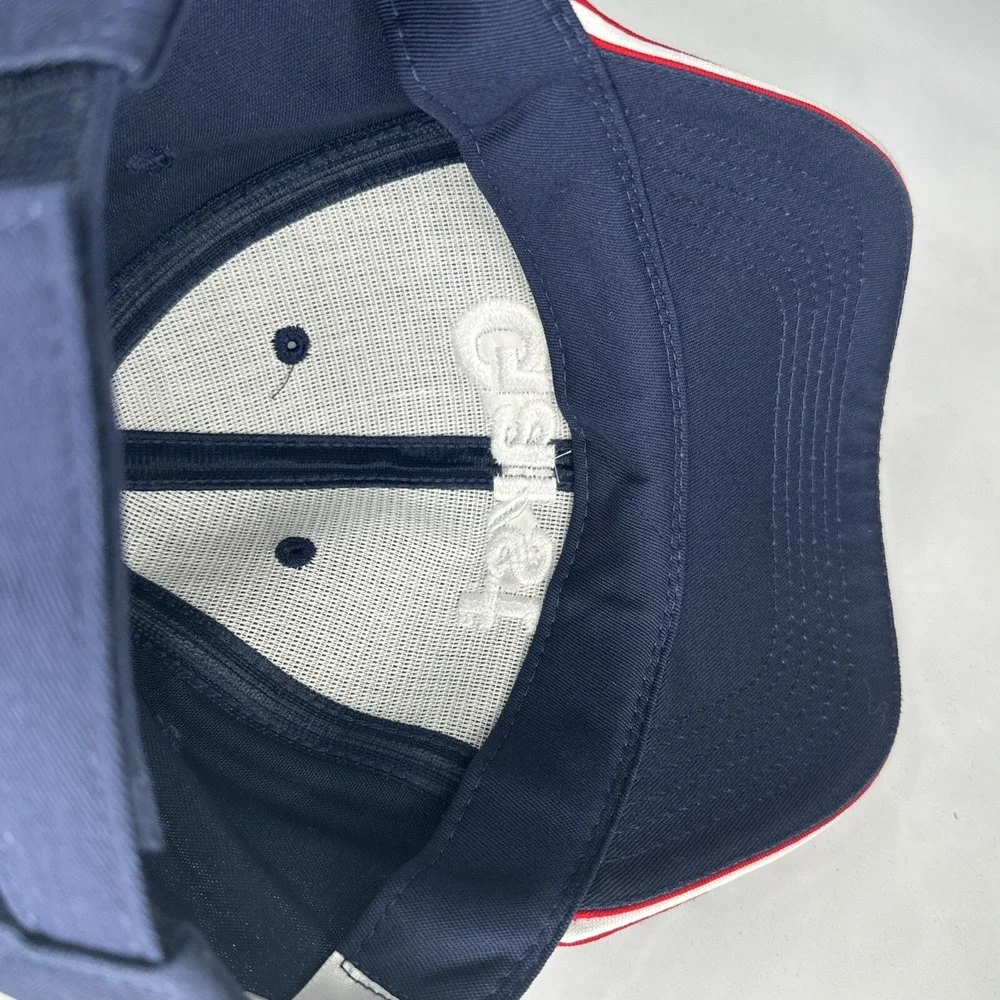 Garst Seed Baseball Hat Adult Blue Strapback Hook Loop American Flag Agriculture